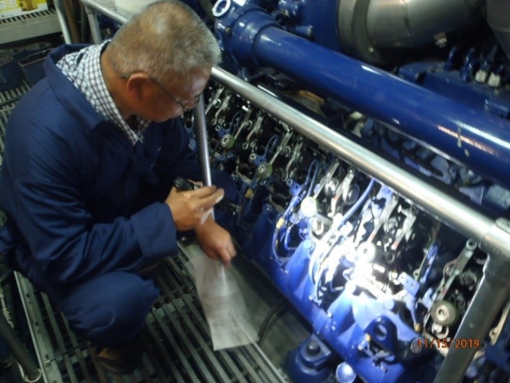 Marine engineering — engine QA inspection